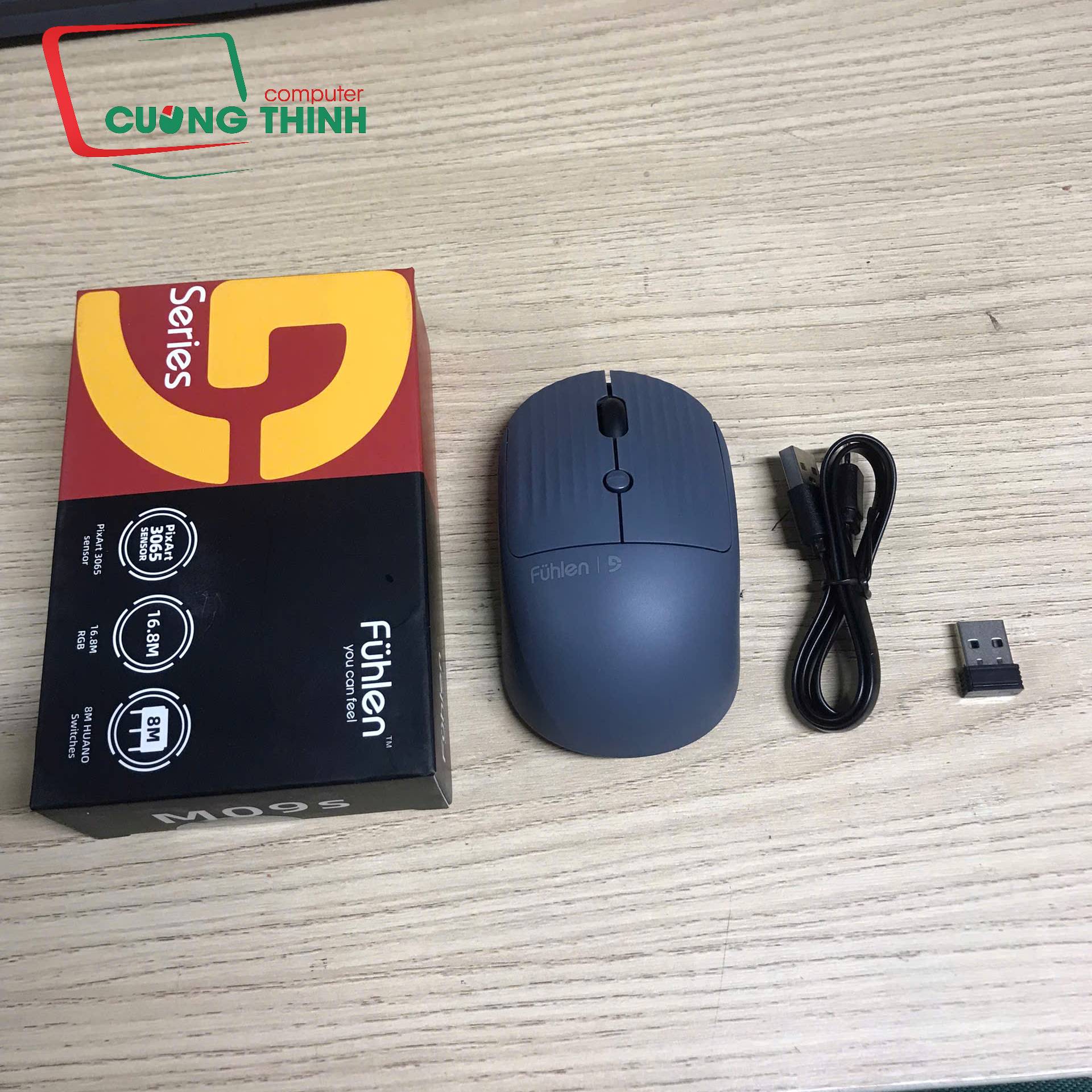 Chuột Không Dây Sạc Pin Fuhlen M09S Chính Hãng